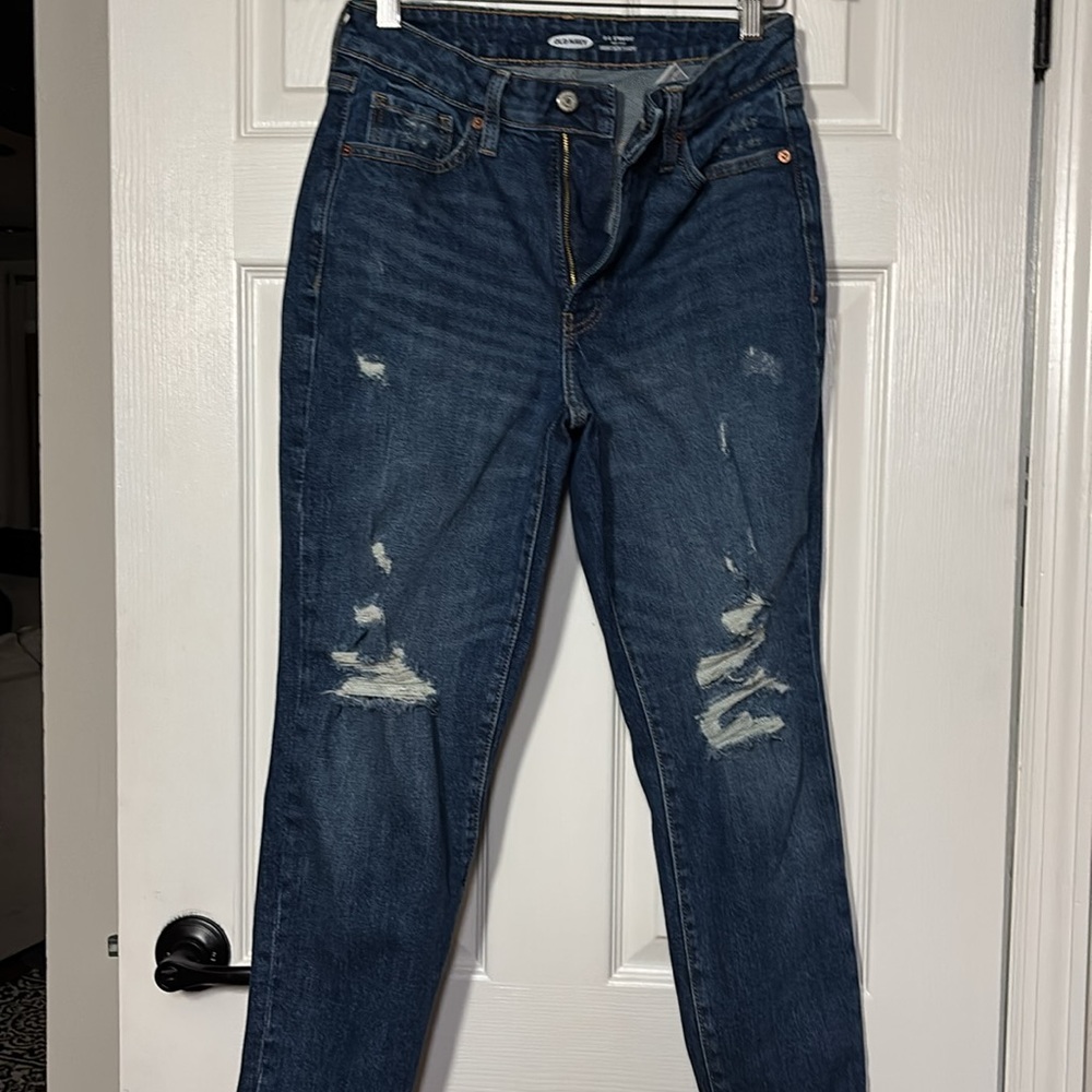 Old Navy High Rise Size 4 O.G Straight Denim Jeans